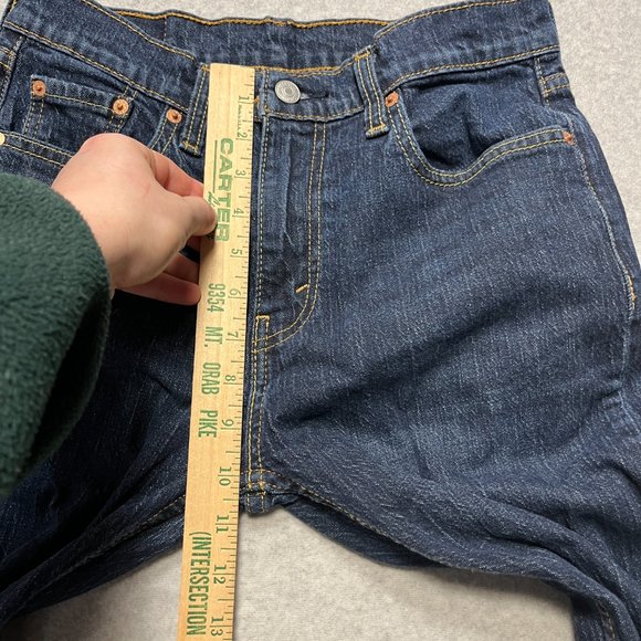 Levis Jeans Mens 29x30 Blue 527 Slim Bootcut Western Cowboy Denim (Tag 30x32) - Picture 5 of 11